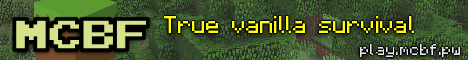 MCBF - Vanilla Survival banner
