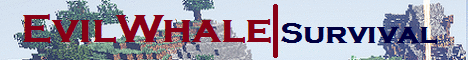 The Evil Whale Minecraft Server banner