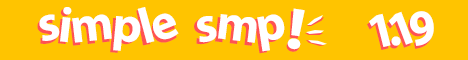 Simple SMP (New world!) banner