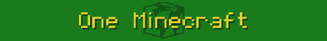One Minecraft banner