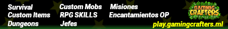 GamingCrafters - Survival RPG banner